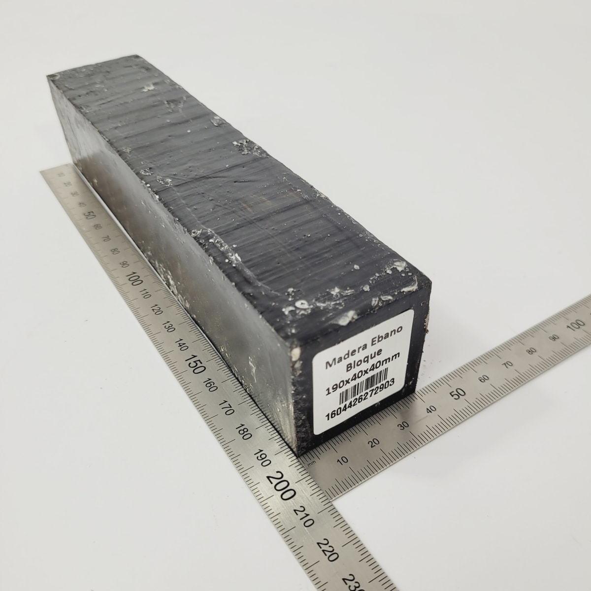Bloque de Ebano de 190 x 40 x 40 mm +-2