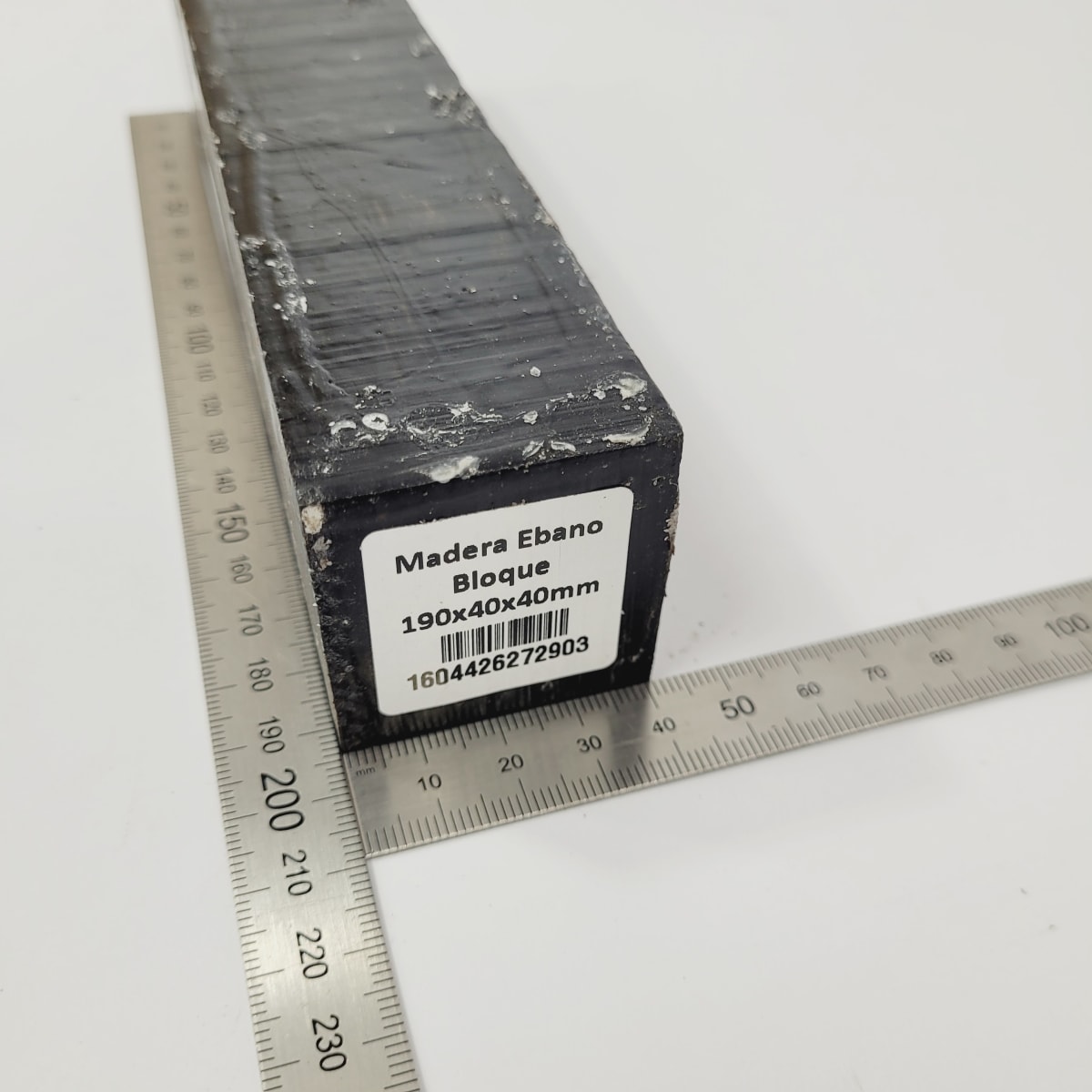 Bloque de Ebano de 190 x 40 x 40 mm +-3
