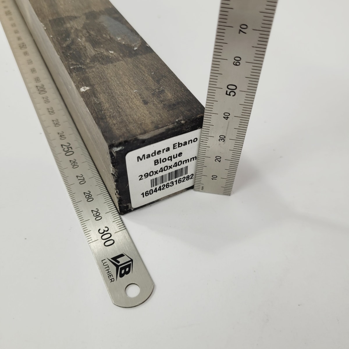 Bloque de Ebano de 290 x 40 x 40 mm +-4