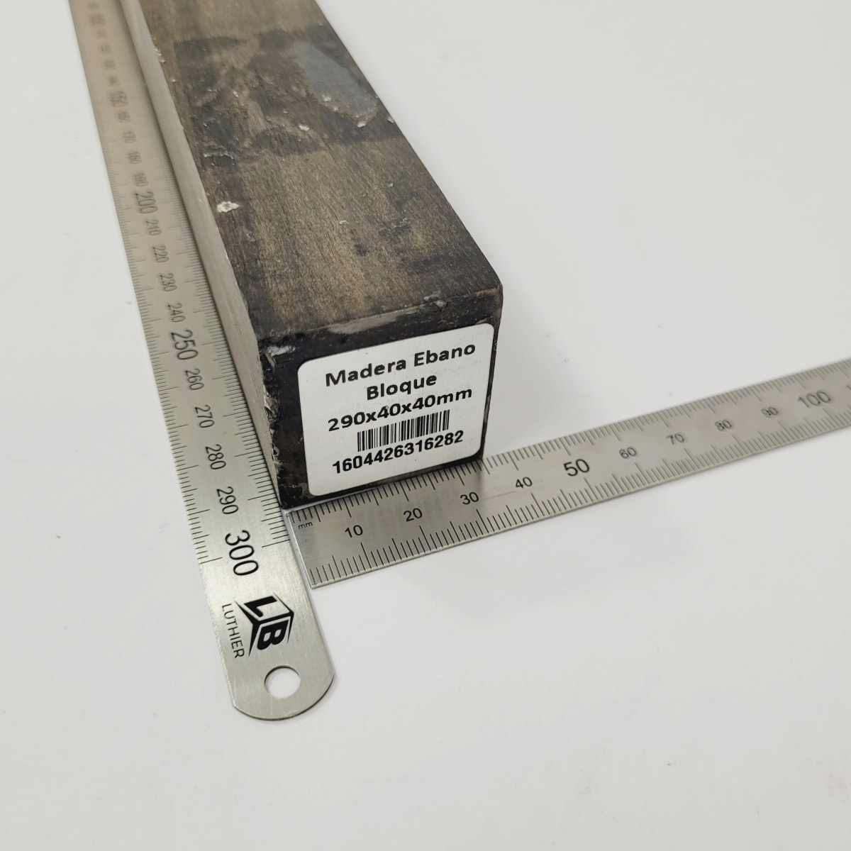 Bloque de Ebano de 290 x 40 x 40 mm +-2