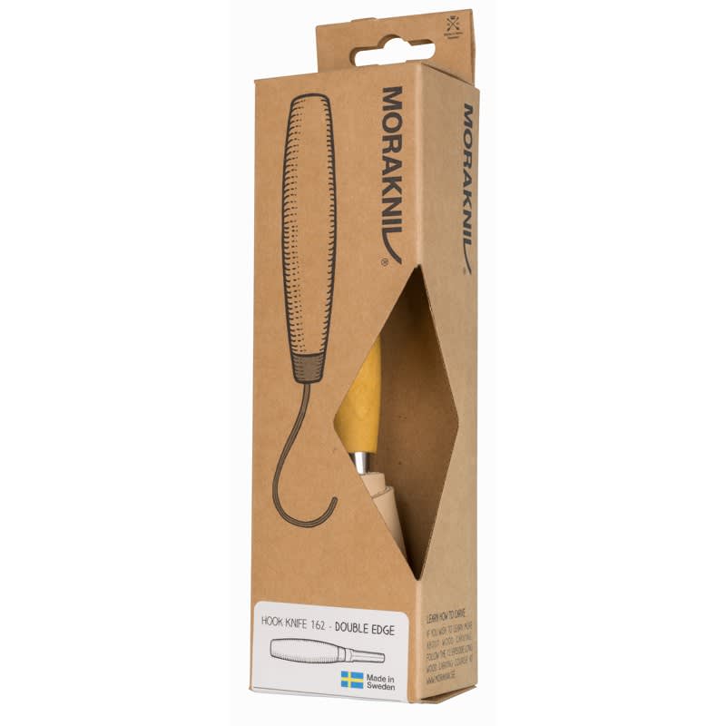 Cuchillo de Gancho Hook Knife Morakniv para Tallado en Madera 162 + Estuche de Cuero2