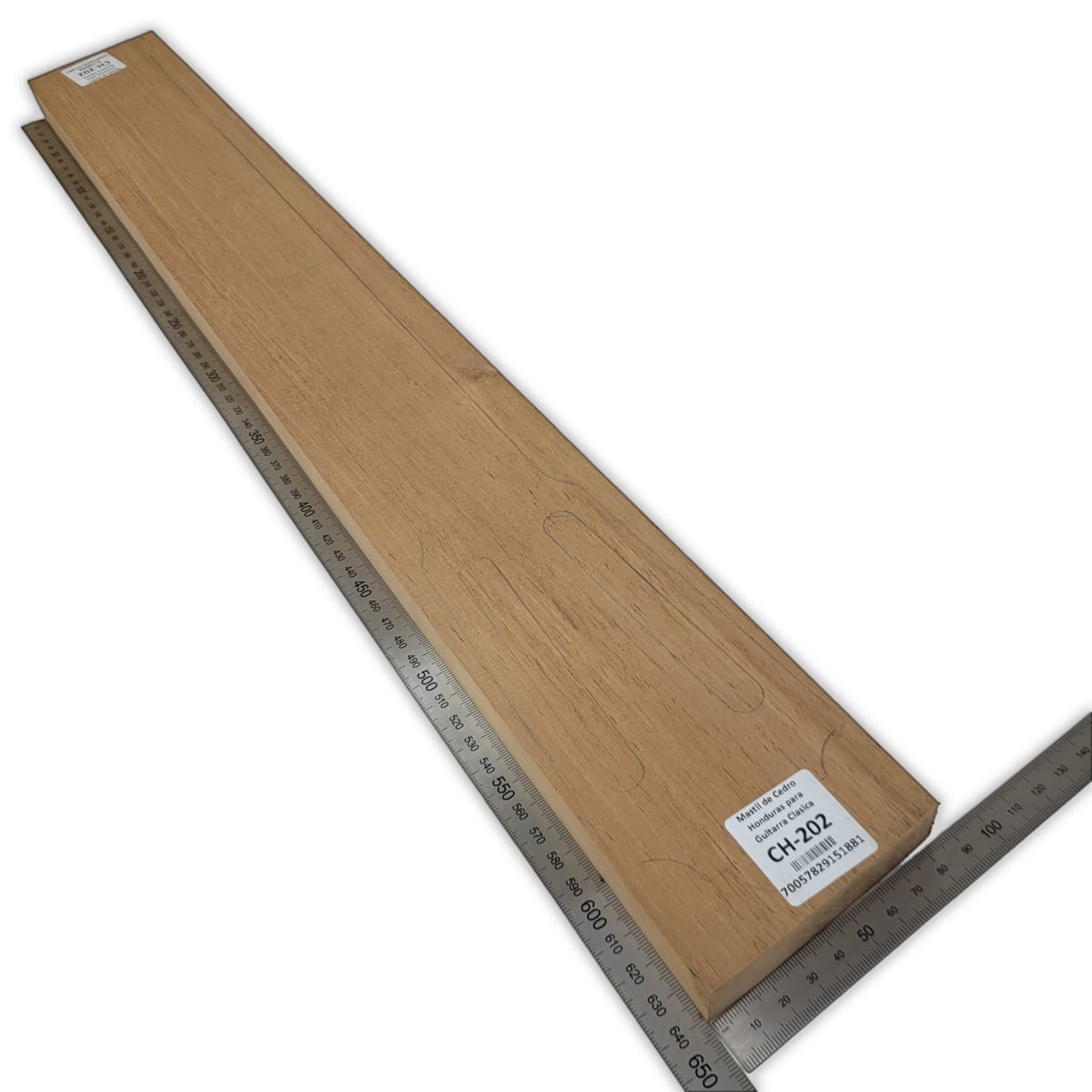 Mastil para Guitarra CH-202 de Cedro Honduras Economico con Detalles2