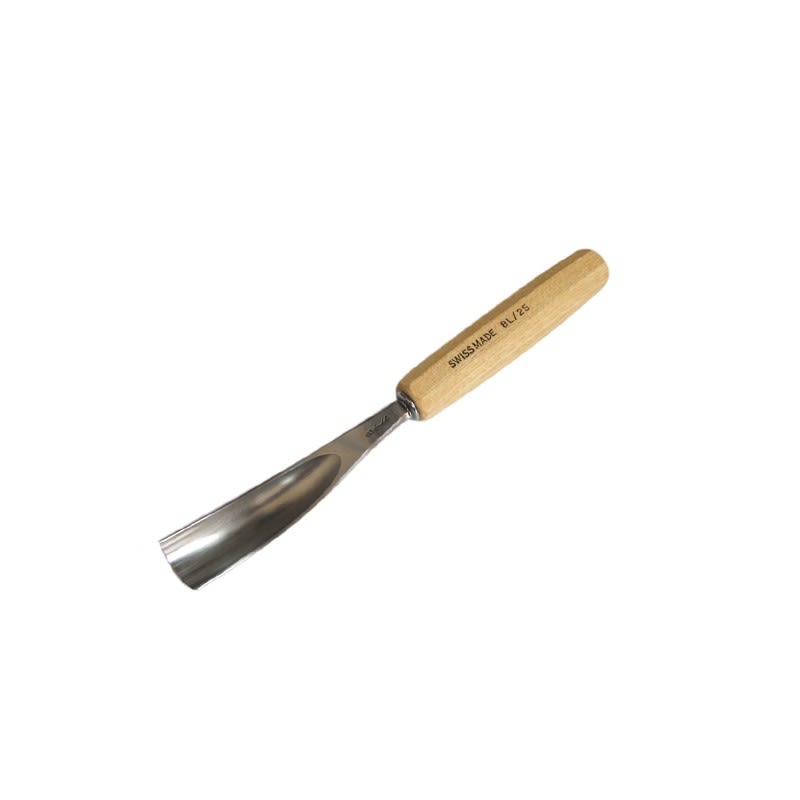 Gubia No 8L Semi Curva de 25 mm de ancho para hacer Cuchara o Cuenco 0