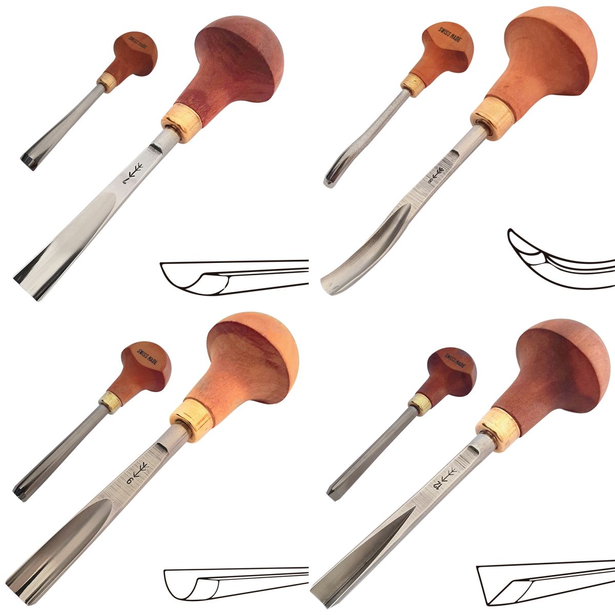 Set de Gubias para Timbre y Xilografia Mod: B 8er A3