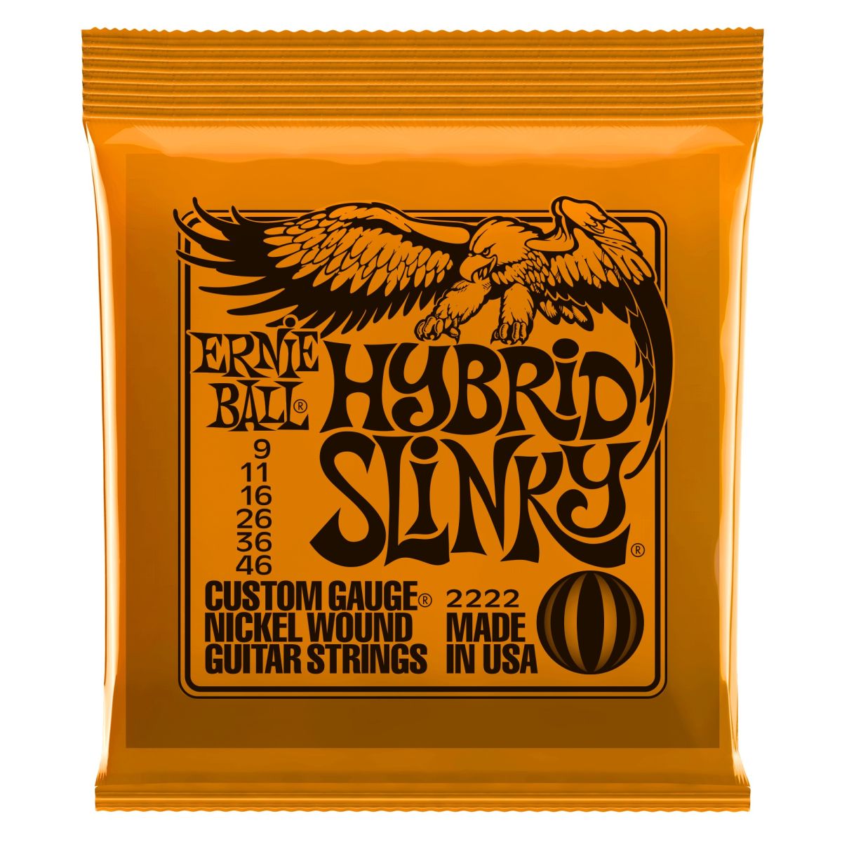 Cuerdas Guitarra Electrica 009-046. Wound Hybrid Slinky 1