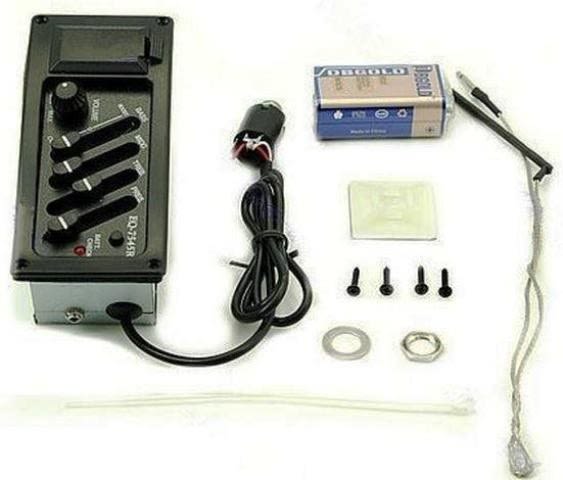 Equalizador Activo+ Micrófono/piezo incluido  4 Band  Mod: EQ-7545R1