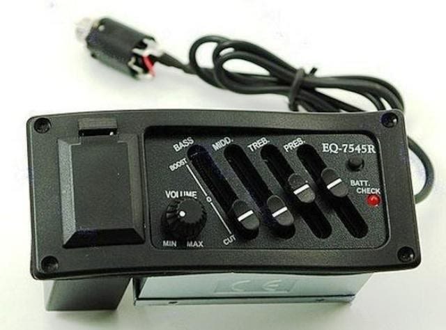 Equalizador Activo+ Micrófono/piezo incluido  4 Band  Mod: EQ-7545R2