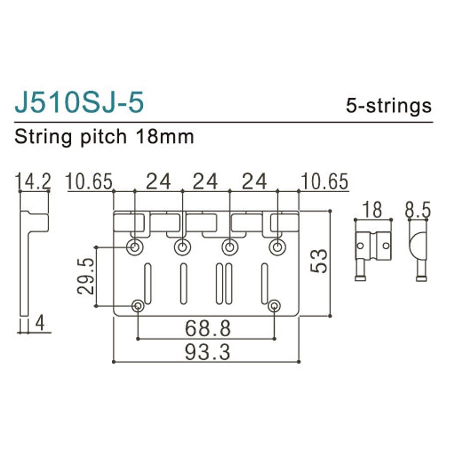 Puente 5-Strings. Mod: J510SJ. Color: Chrome2