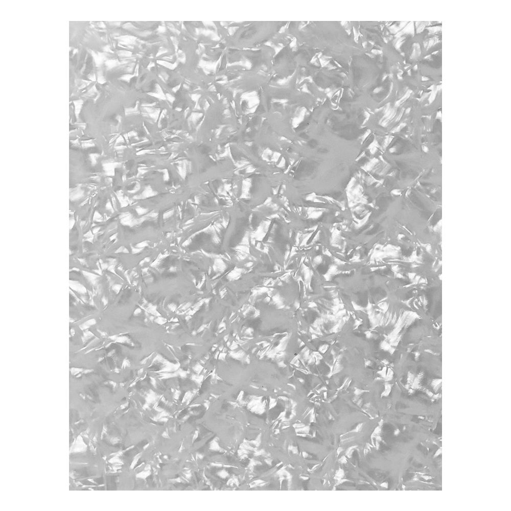 Lamina para Pickguard 300 x 450 mm. Mod: PC-WP. Color: White Pearloid. 4-ply 2