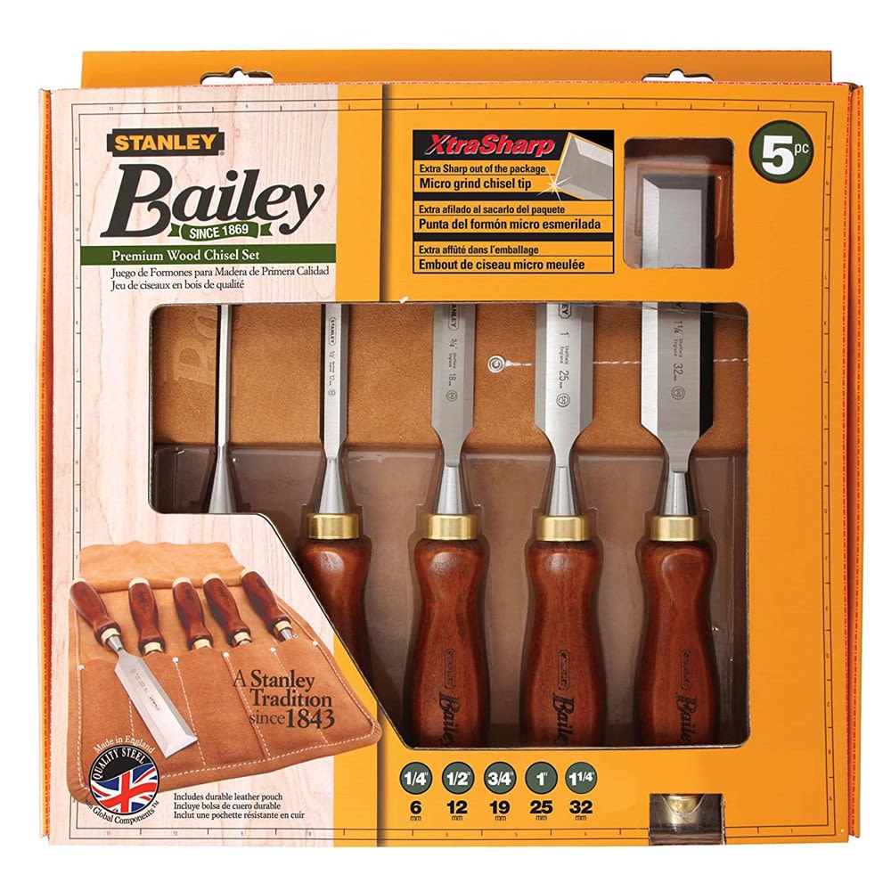 Set de Formones Stanley Bailey 5 Piezas. Modelos 16-401 4