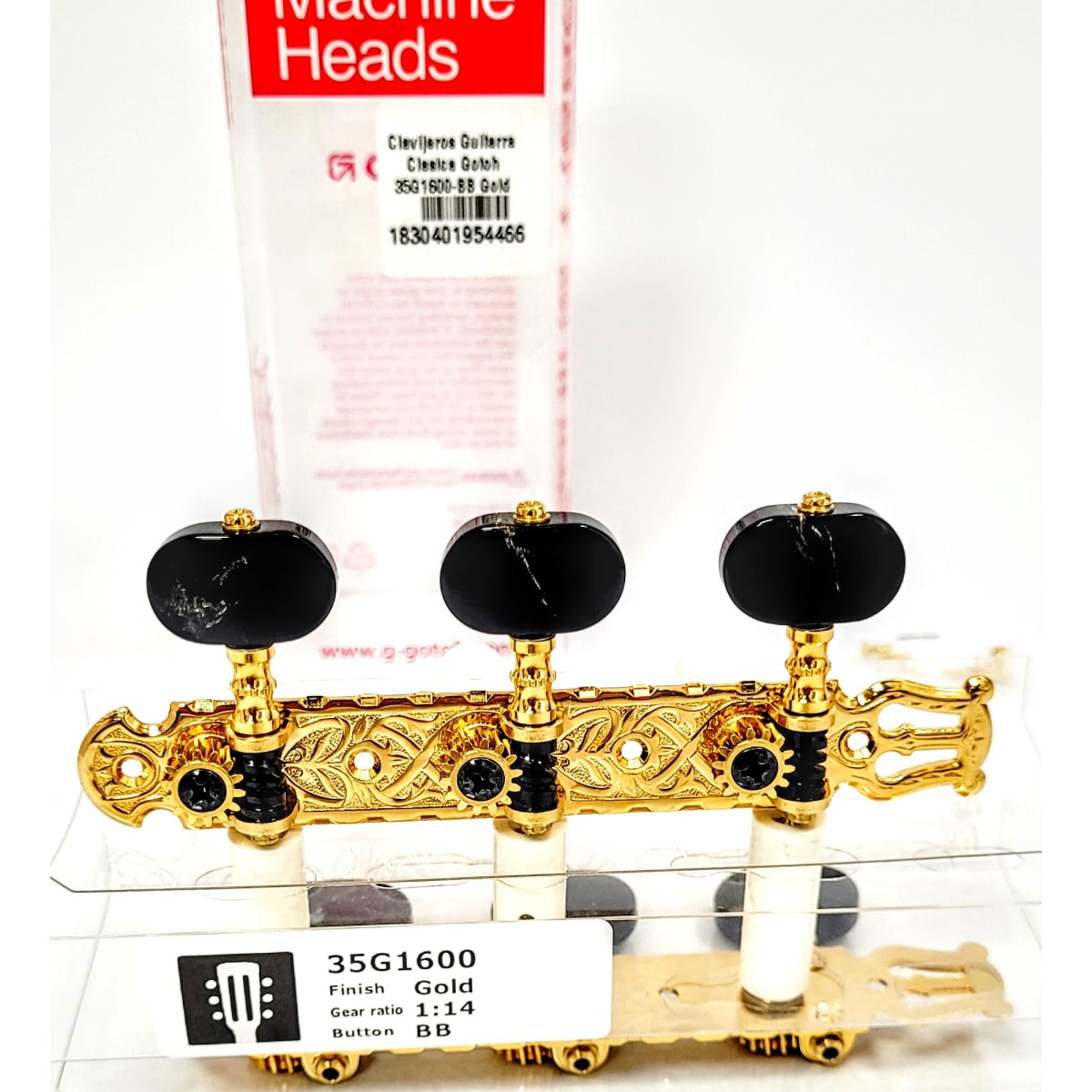 Clavijero Guitarra Clásica Gotoh 3L+3R Gold 35G1600-BB4