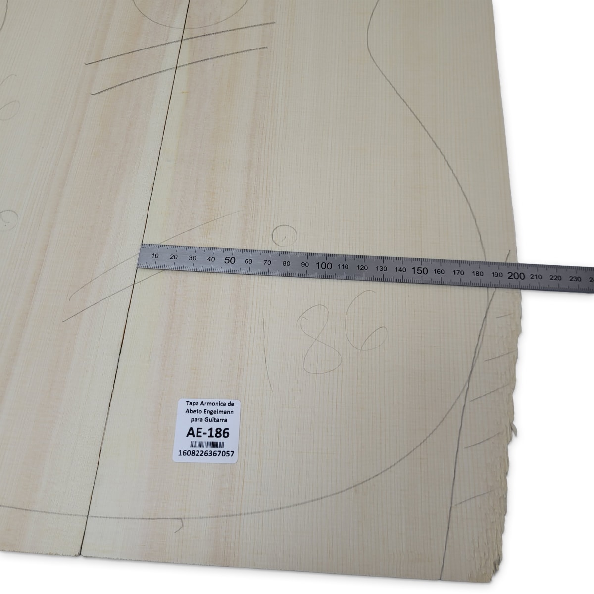 Tapa Armonica AE-186 de Abeto Engelmann AA para Guitarra5