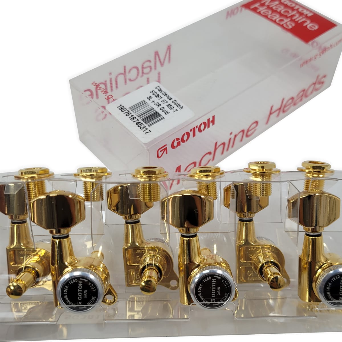 Clavijero Gotoh SG381 MG-T 07 3L-3R Gold para Guitarra4