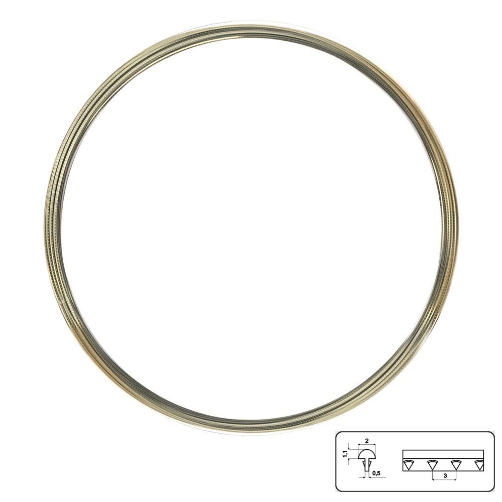 Rollo de Traste Vintage de 43 mts aprox. Corona 2.0 x 1.1 mm 0