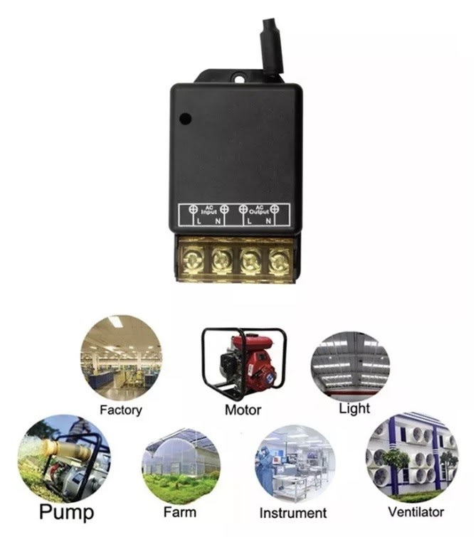 Control Remoto 30Amp. On/Off. 220V Incluye 1 Control Remoto4