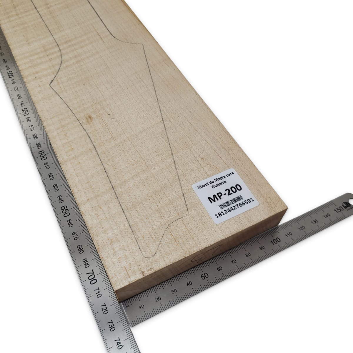 Mastil MP-200 de Maple Flameado Radial para Guitarra3