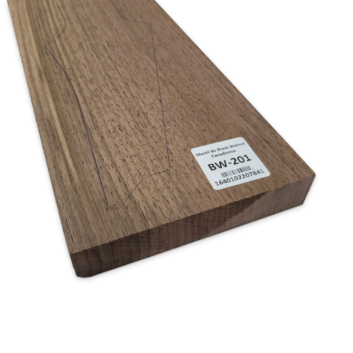 Mastil BW-201 de Black Walnut Especial Radial para Guitarra7