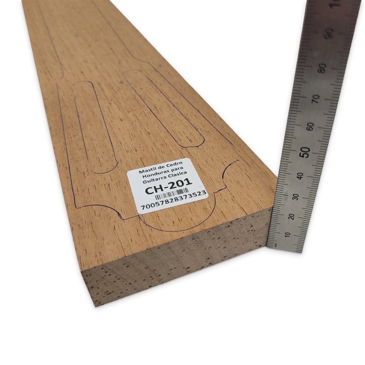 Mastil para Guitarra CH-201 de Cedro Honduras Economico con detalles4