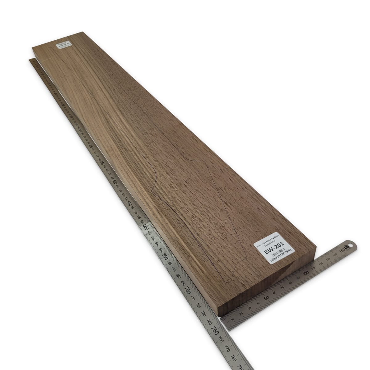 Mastil BW-201 de Black Walnut Especial Radial para Guitarra2