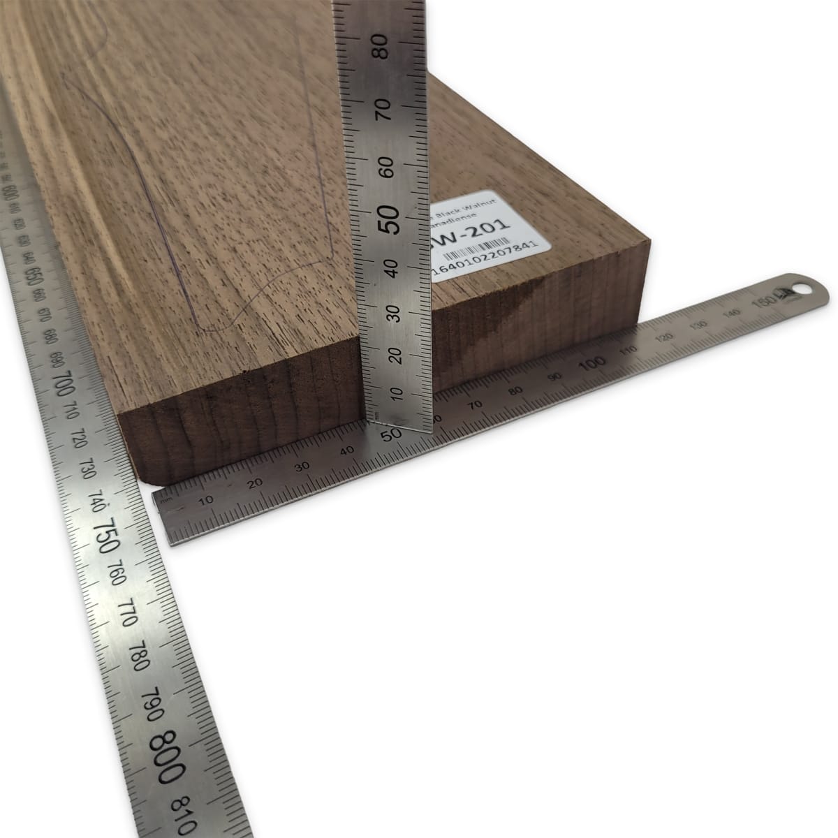 Mastil BW-201 de Black Walnut Especial Radial para Guitarra4