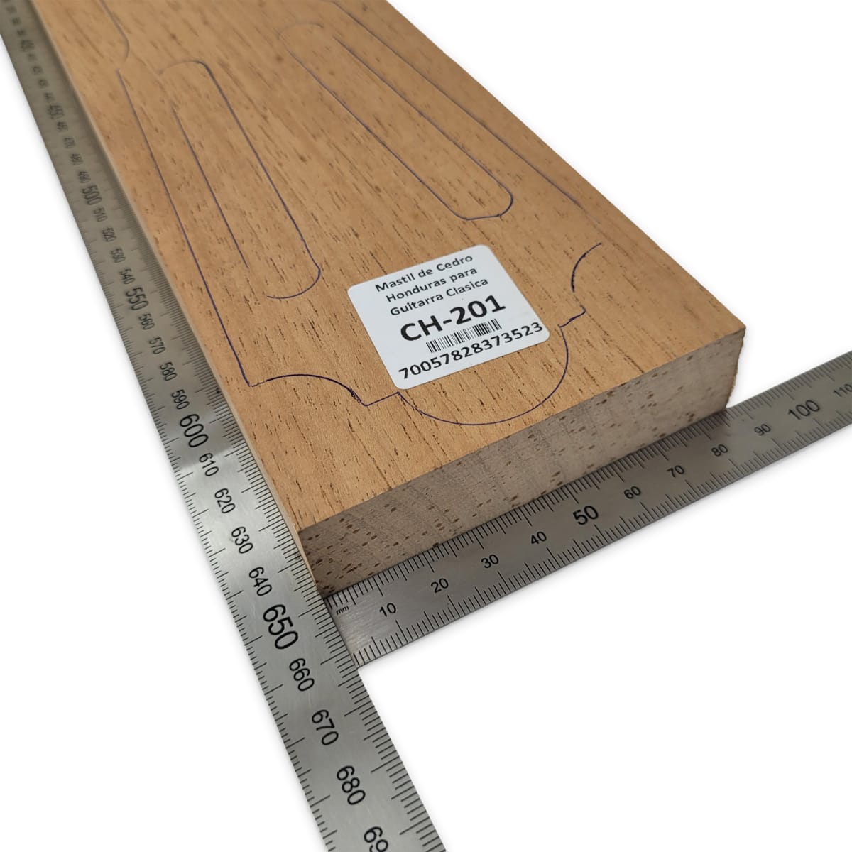 Mastil para Guitarra CH-201 de Cedro Honduras Economico con detalles3