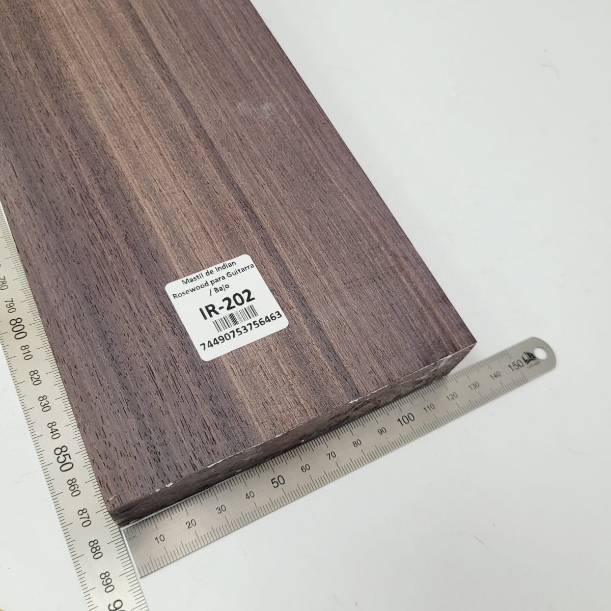 Mastil para Guitarra y Bajo IR-202 de Indian Rosewood Especial (Palosanto de la India) Corte Radial2