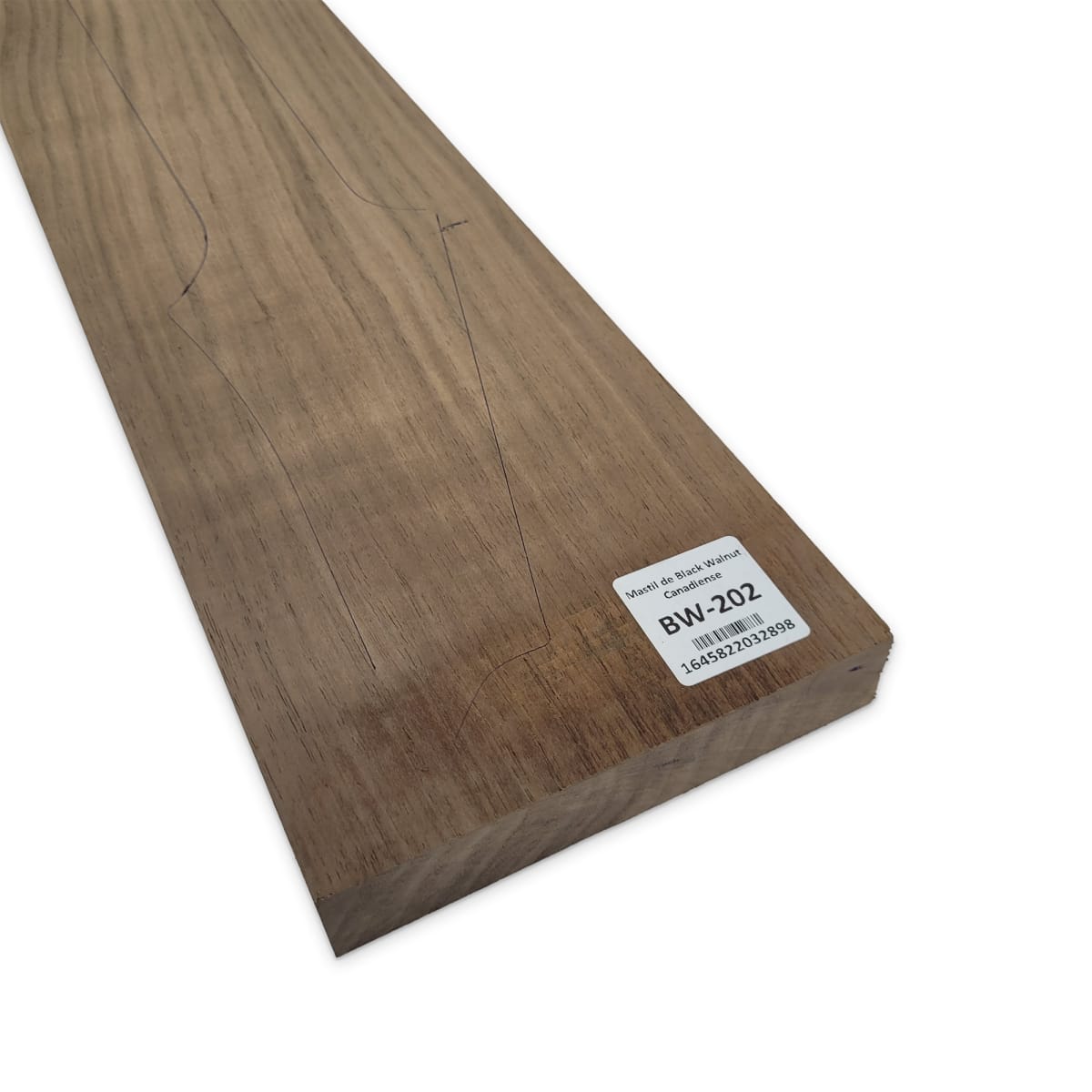 Mastil BW-202 de Black Walnut Especial Radial para Guitarra9