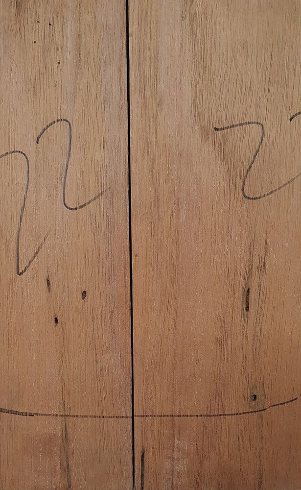 Set de Bloques REF 22 de Caoba Boliviana para Cuerpo de Guitarra Electrica2