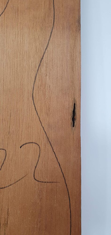 Set de Bloques REF 22 de Caoba Boliviana para Cuerpo de Guitarra Electrica3