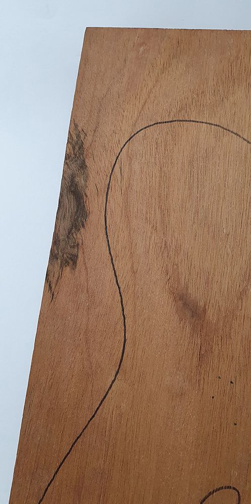 Set de Bloques REF 22 de Caoba Boliviana para Cuerpo de Guitarra Electrica4