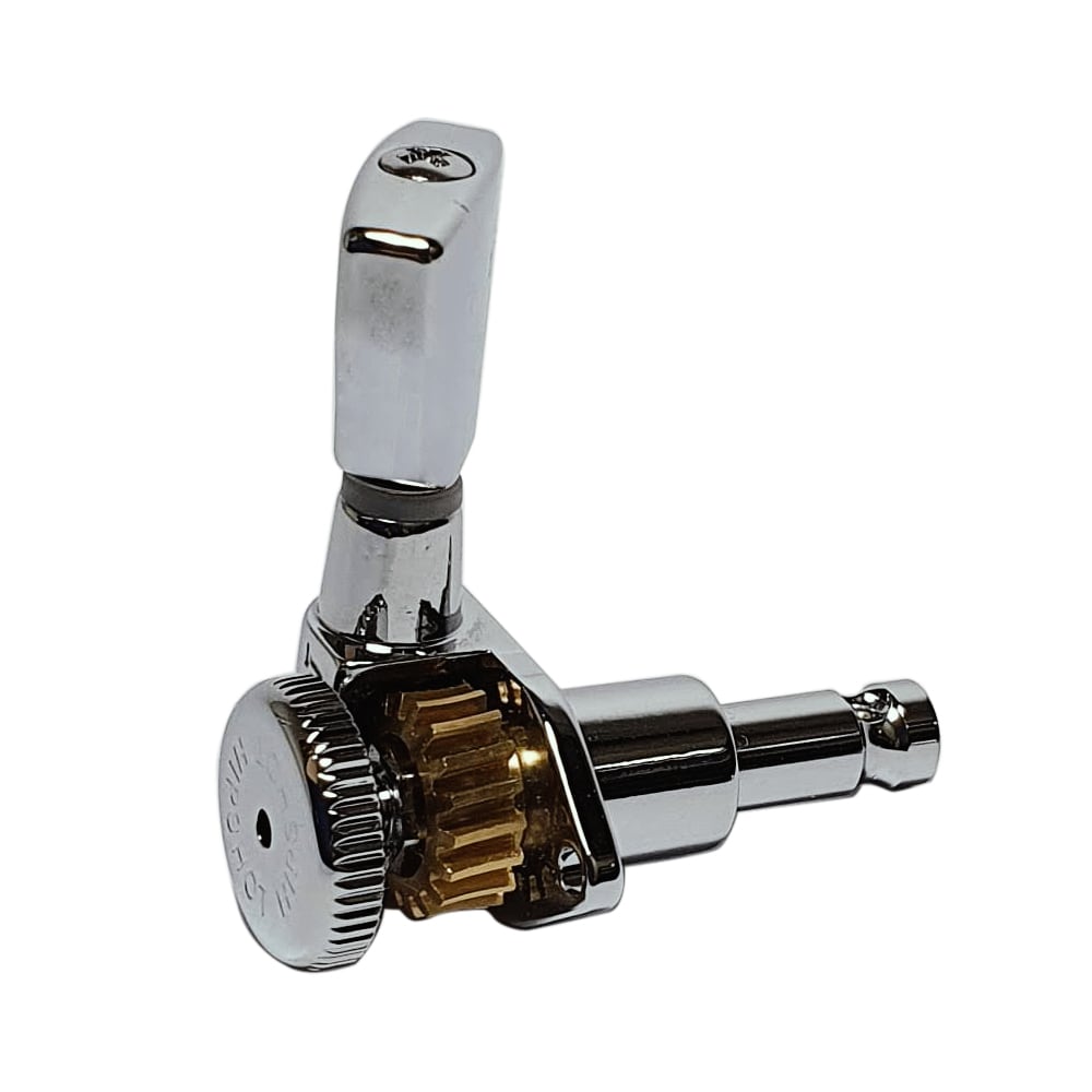 Clavija 1L con Locking. Mod 6GL0C-20. Boton: DHS. Color Chrome2