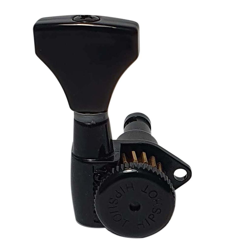 Clavija 1L con Locking. Mod 6GL0B-20. Boton: DHS. Color Black 0