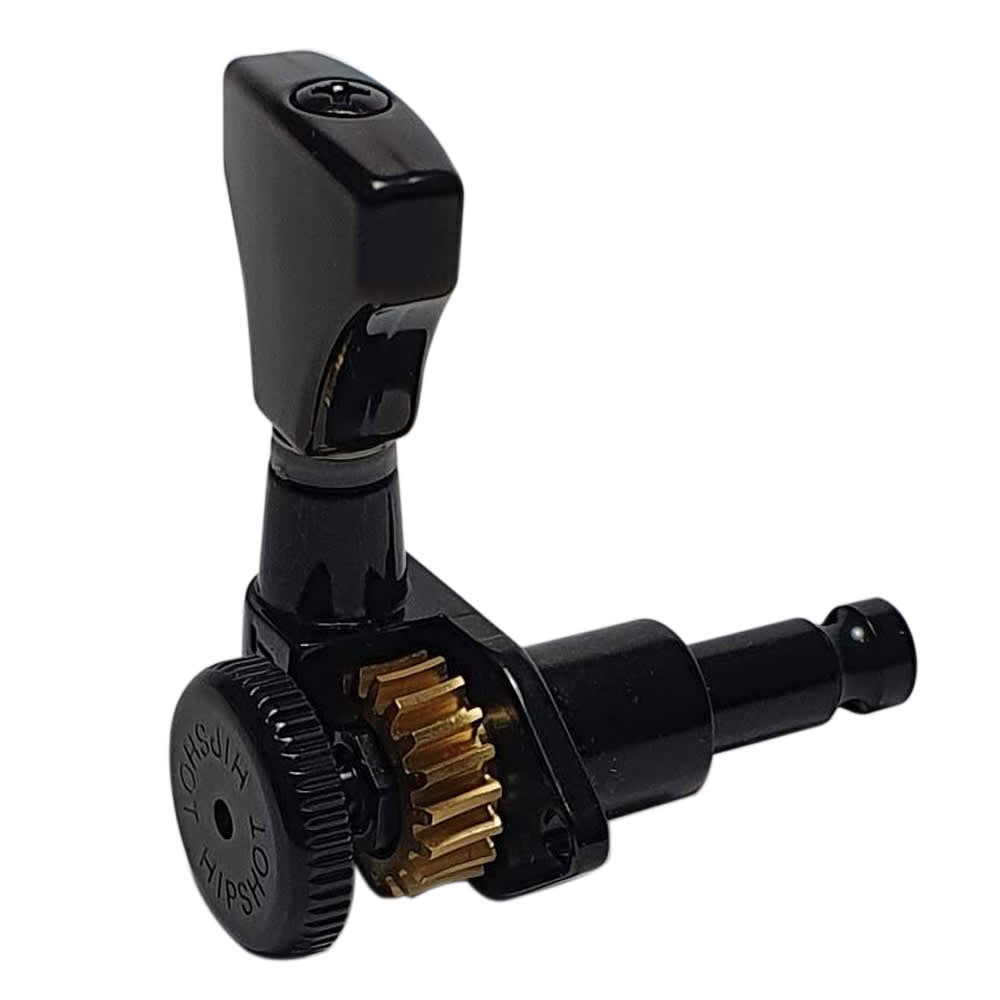 Clavija 1L con Locking. Mod 6GL0B-20. Boton: DHS. Color Black4