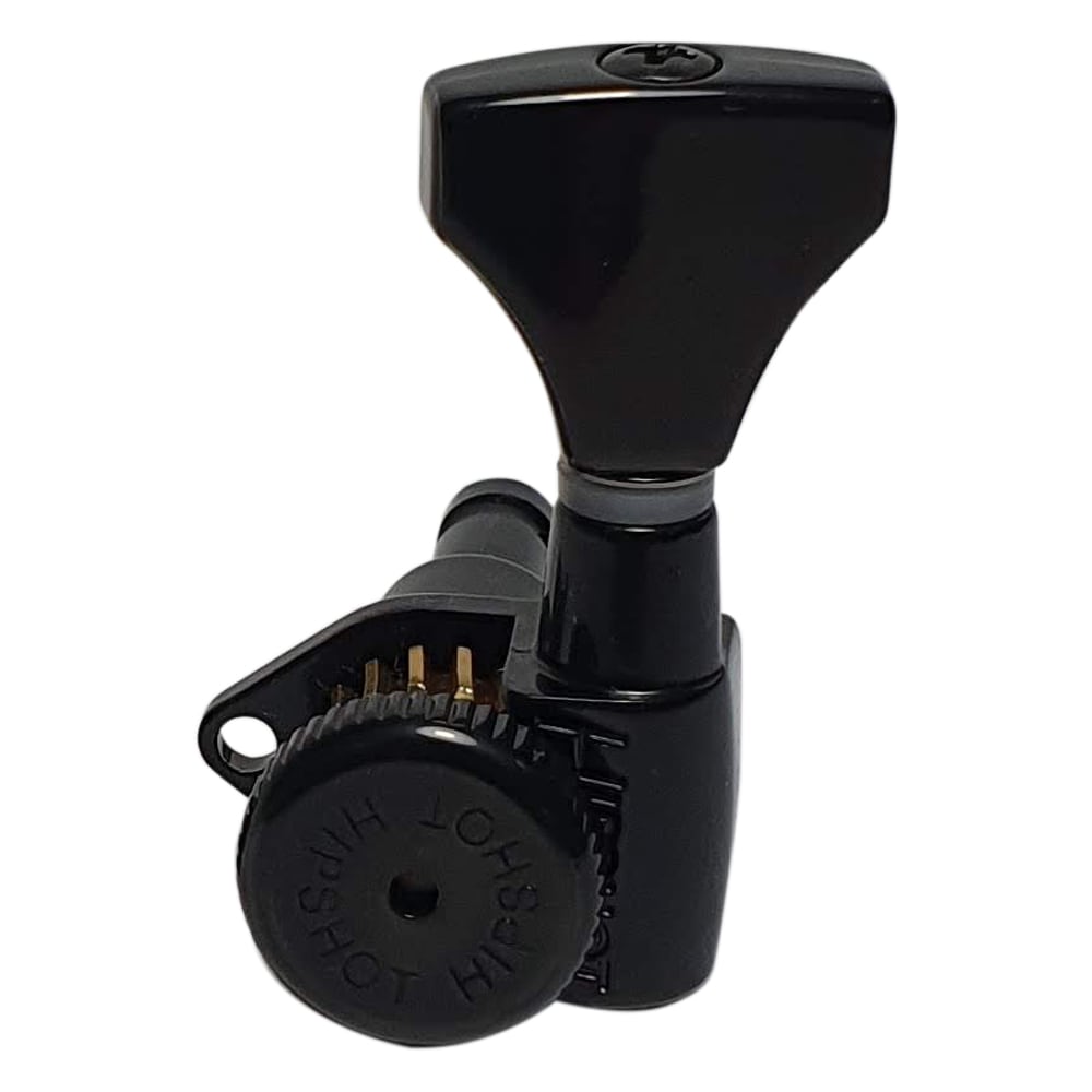 Clavija 1R con Locking. Mod 6GL0B-20. Boton: DHS. Color Black 0