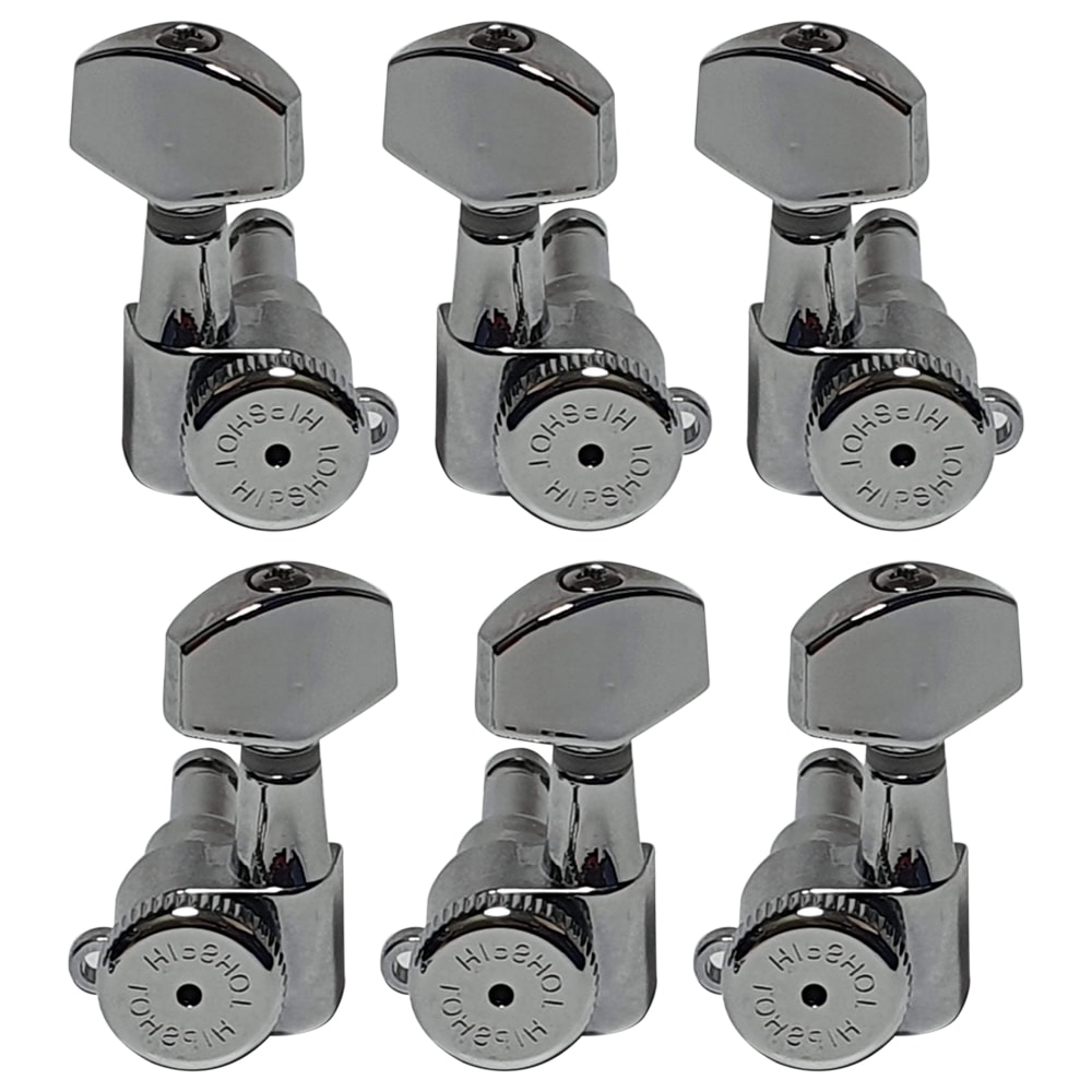 Clavijero 3L+3R con Locking. Mod 6K2EL0C. Boton: 07. Color Chrome 0