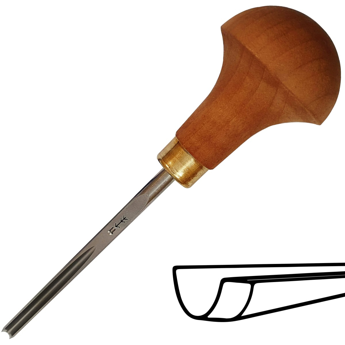 Gubia L11 de 3 mm de ancho en U para Timbre y Xilografia 0