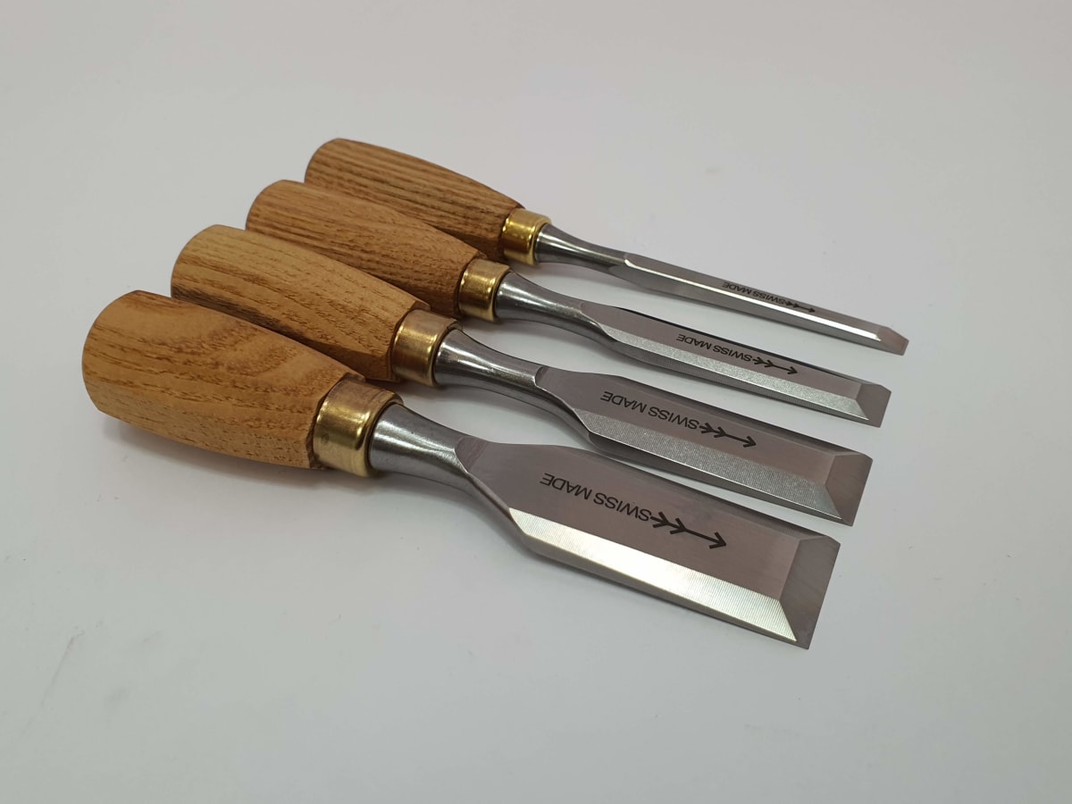 Set de Mini Formones Carpinteros Pfeil Bch 4er con Base de Madera (5 pcs)4