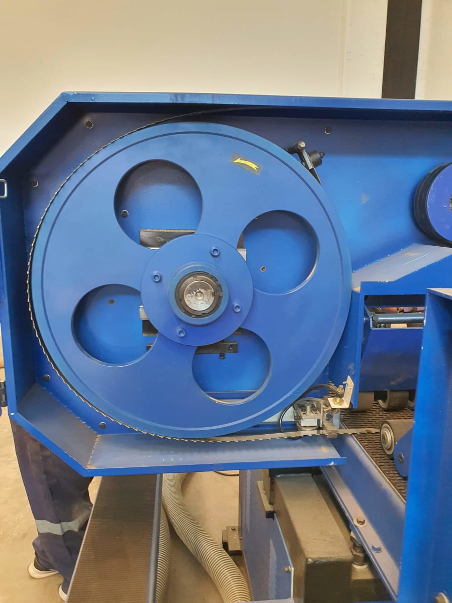 Sierra Huincha Horizontal Aserradero Industrial, 400m ancho de corte. 380V4