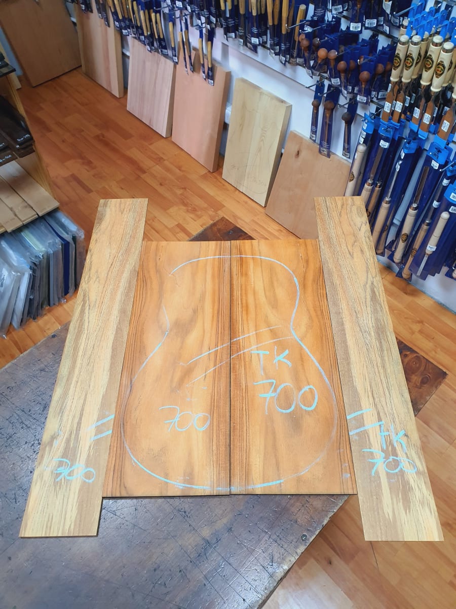 Fondo y Costados REF: TK-700 de Teak Exotico Especial para Guitarra 4