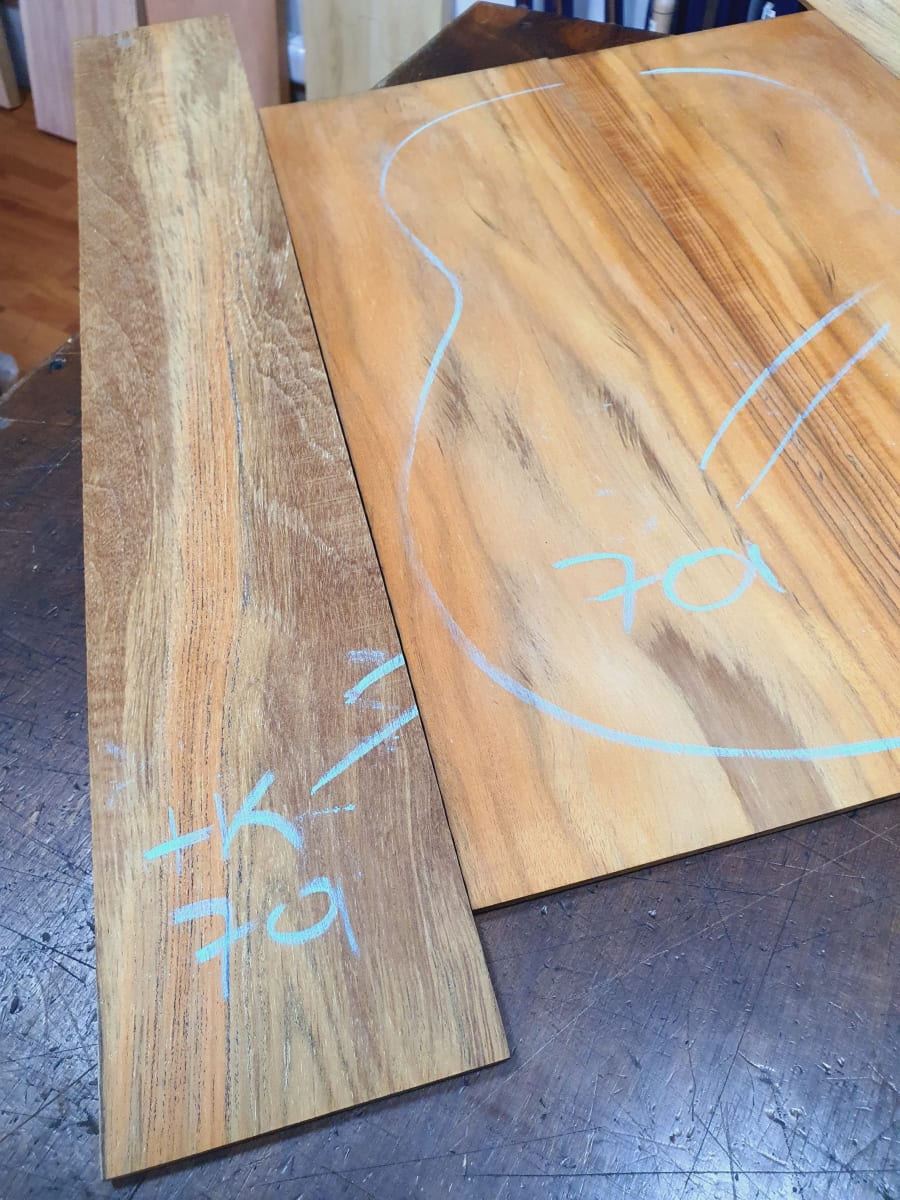 Fondo y Costados REF: TK-701 de Teak Exotico Especial para Guitarra3