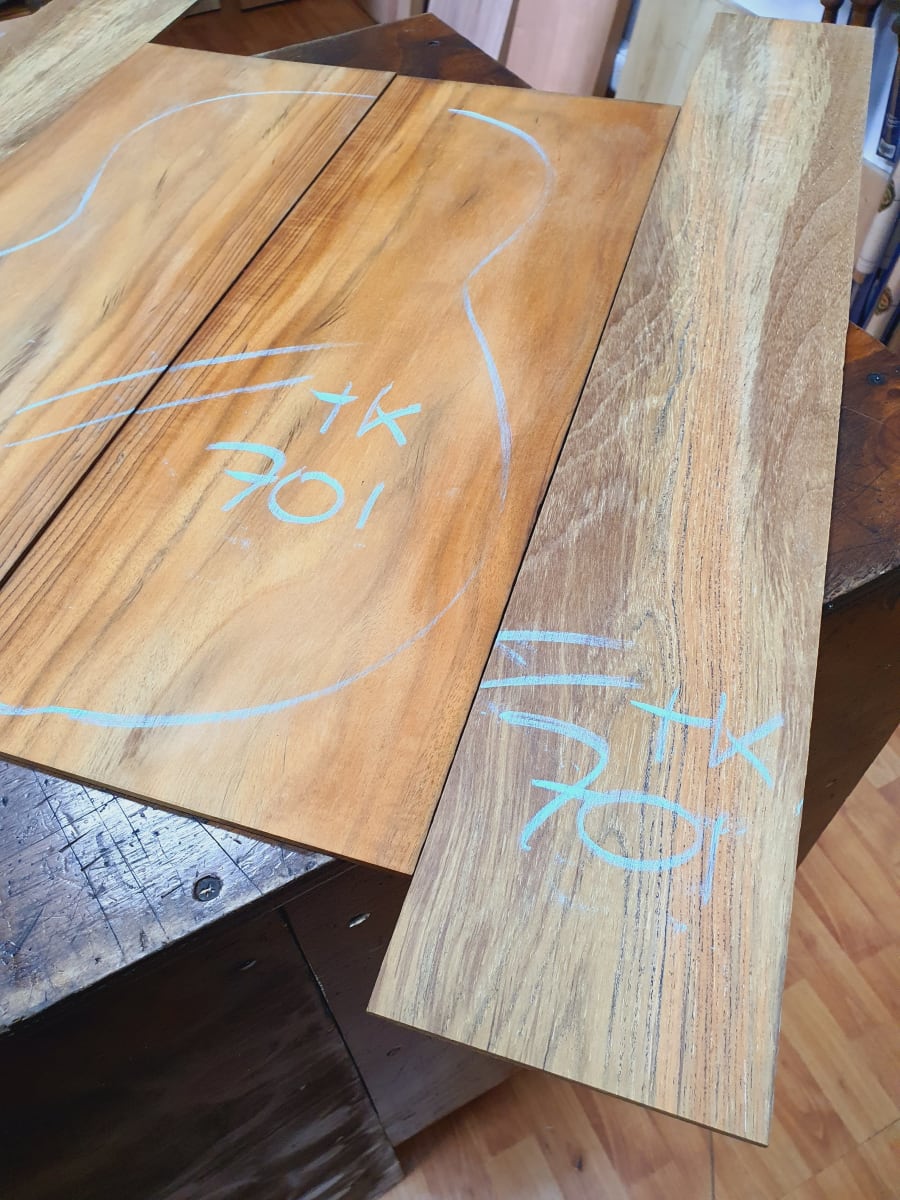 Fondo y Costados REF: TK-701 de Teak Exotico Especial para Guitarra2