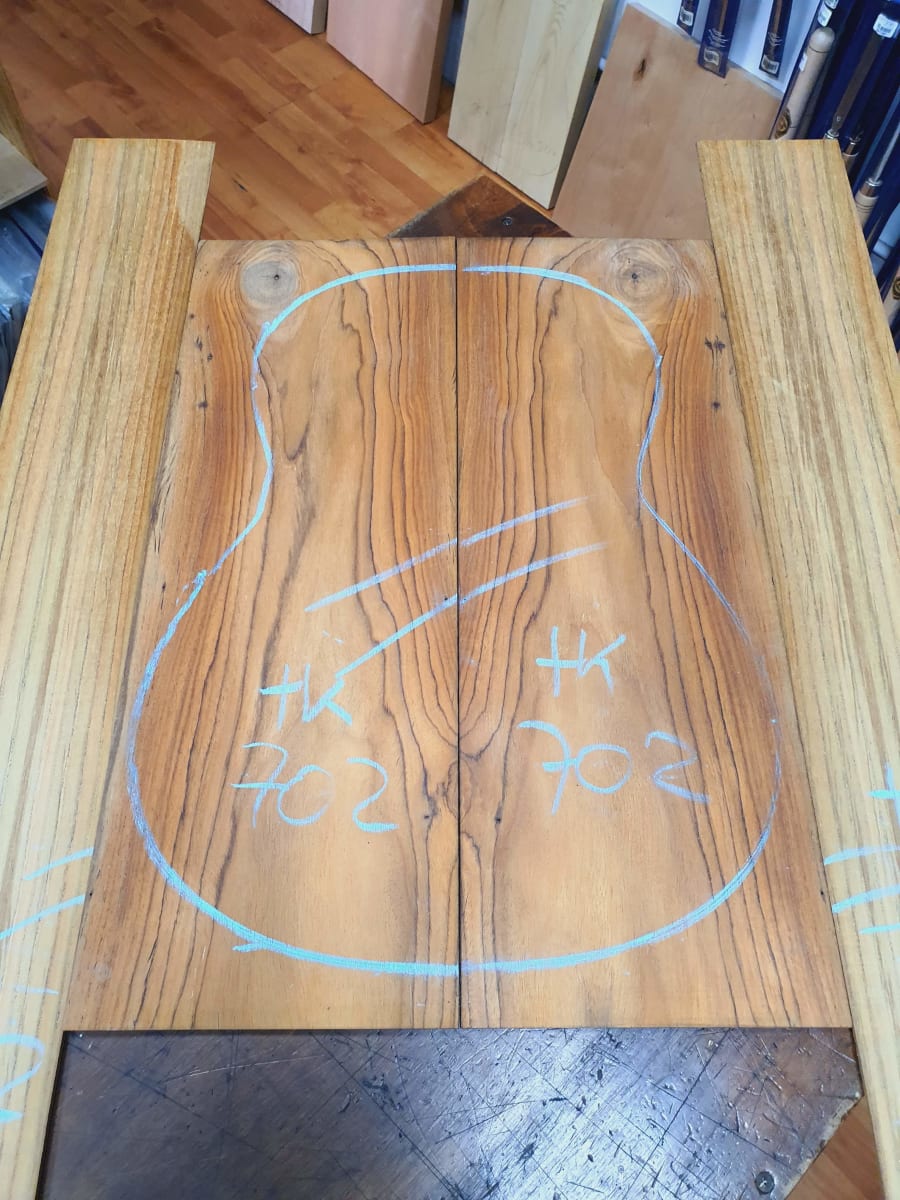 Fondo y Costados REF: TK-702 de Teak Exotico Especial para Guitarra5