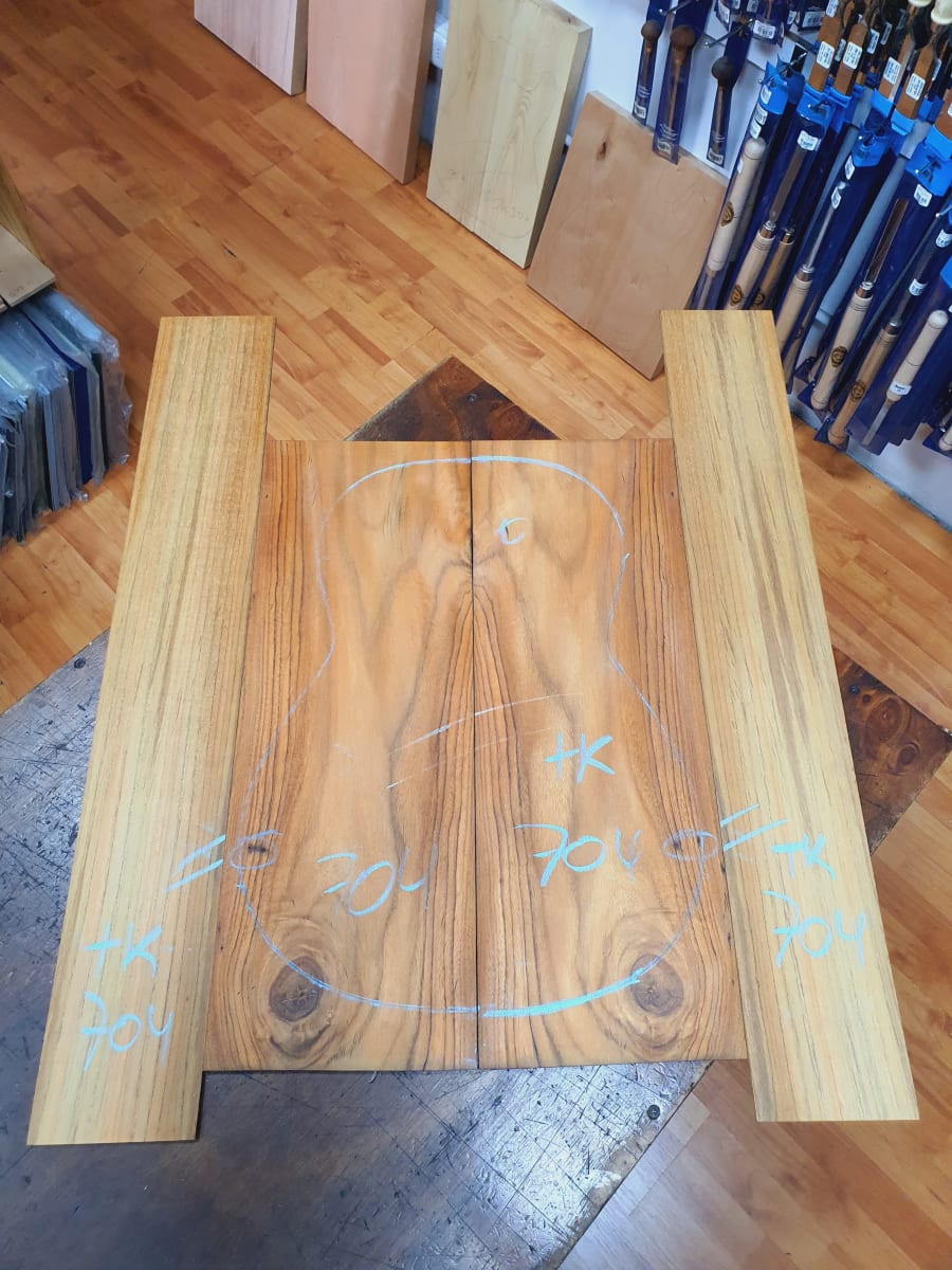 Fondo y Costados REF: TK-704 de Teak Exotico Especial para Guitarra 5