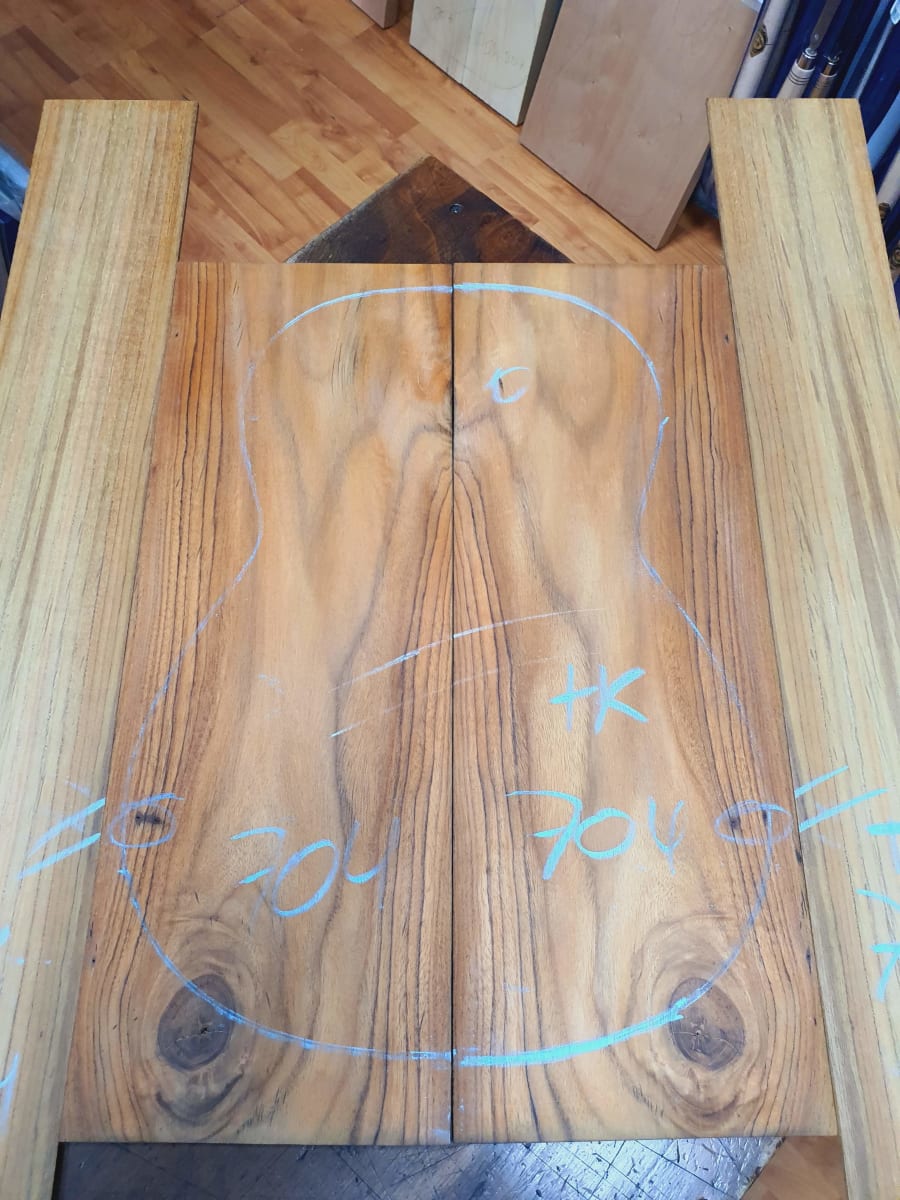 Fondo y Costados REF: TK-704 de Teak Exotico Especial para Guitarra5