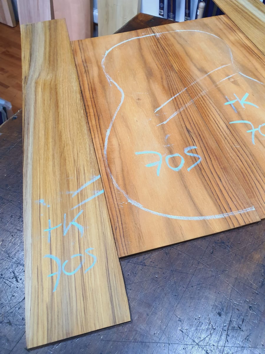 Fondo y Costados REF: TK-705 de Teak Exotico Especial para Guitarra2