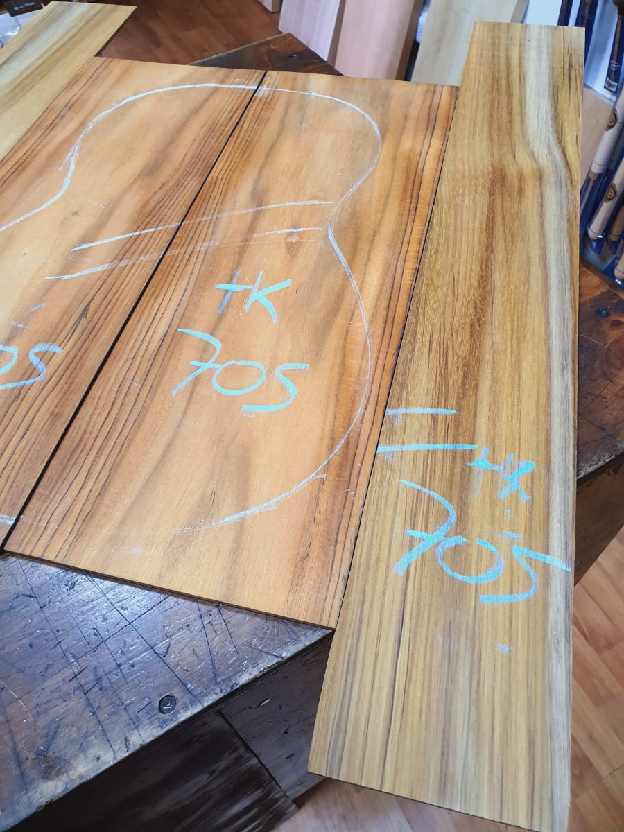 Fondo y Costados REF: TK-705 de Teak Exotico Especial para Guitarra1