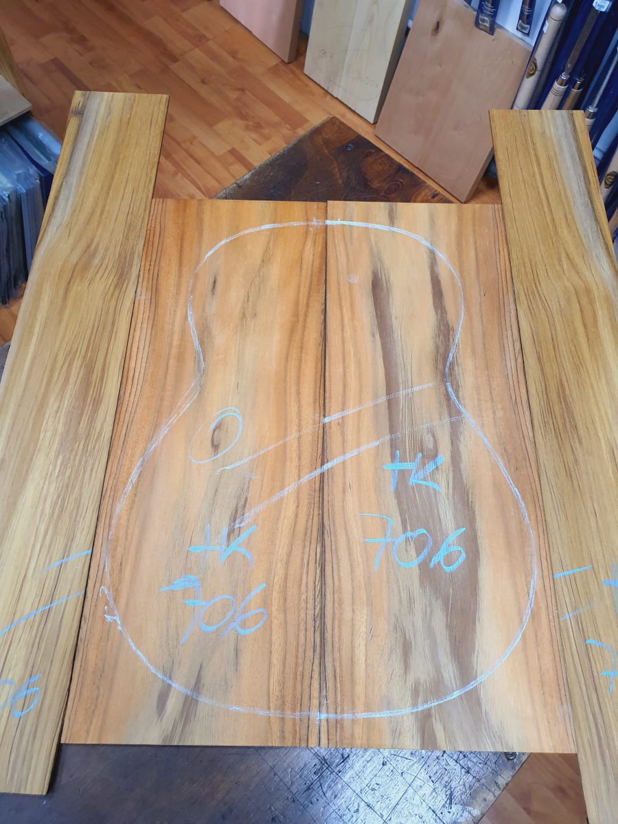 Fondo y Costados REF: TK-706 de Teak Exotico Especial para Guitarra5