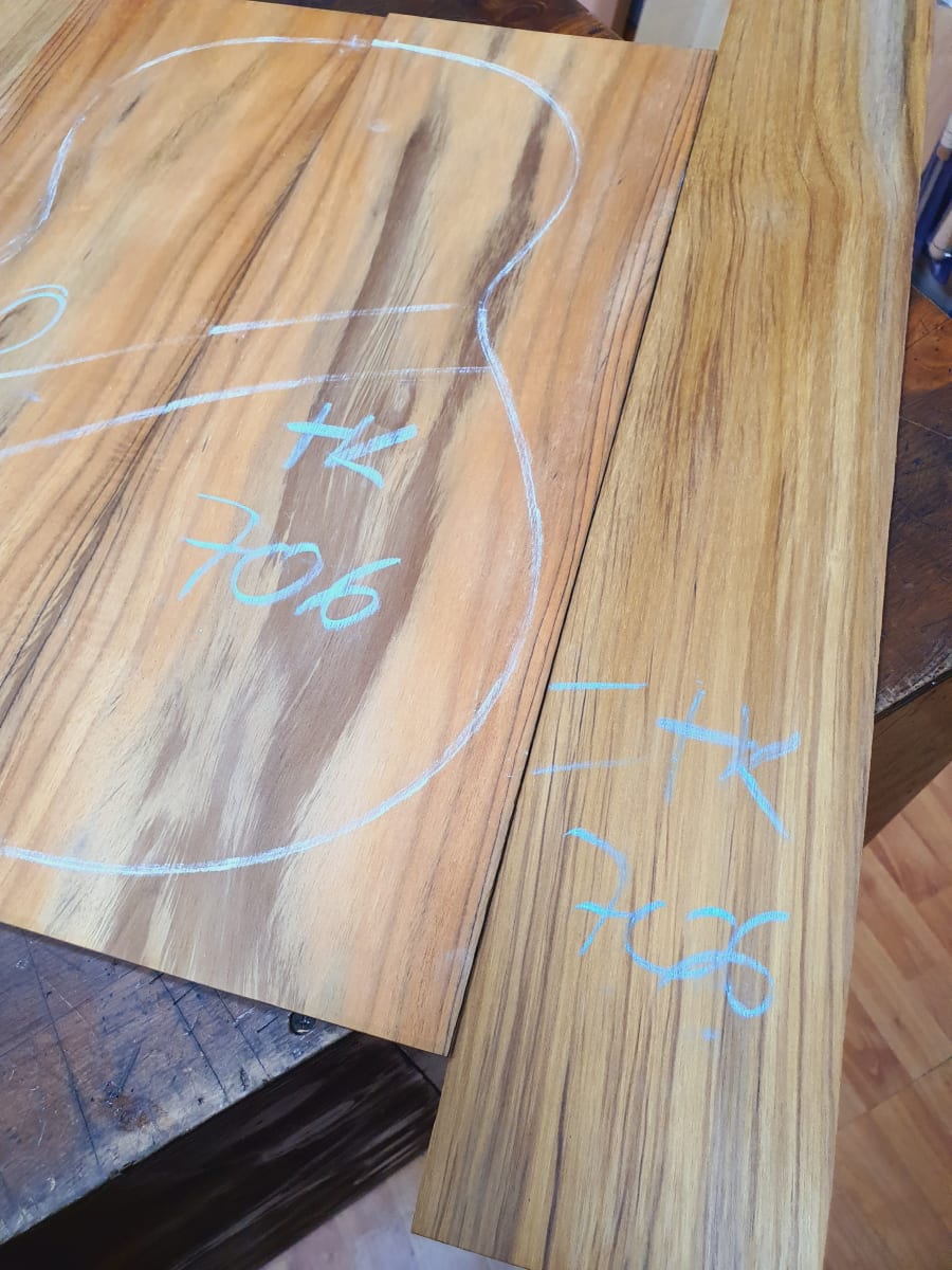 Fondo y Costados REF: TK-706 de Teak Exotico Especial para Guitarra3