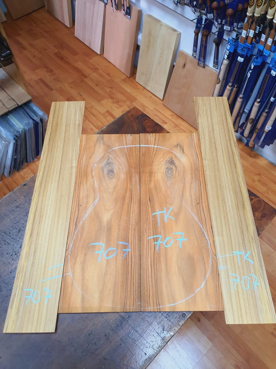Fondo y Costados REF: TK-707 de Teak Exotico Especial para Guitarra 5