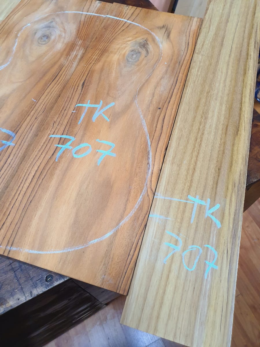 Fondo y Costados REF: TK-707 de Teak Exotico Especial para Guitarra2